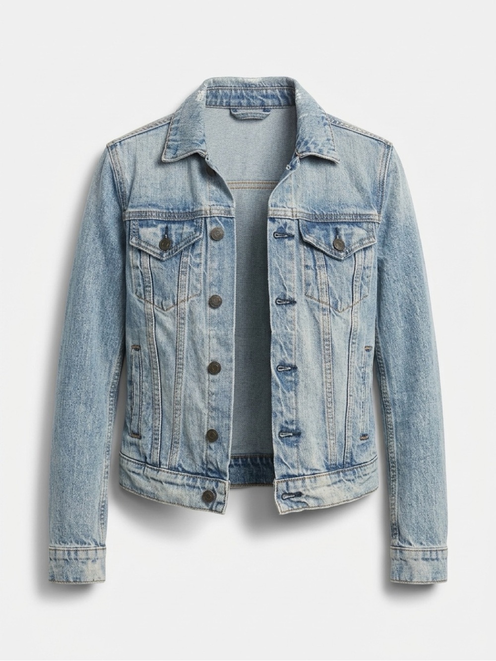 Lucky Brand Faded Light Blue Denim Jacket